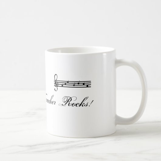 Mug Mon professeur de musique déchire (Droite)