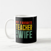 Mug Mon professeur préféré ma femme Art Graphique (Gauche)