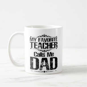 Mug Mon professeur préféré m'appelle papa
