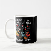 Mug Mon Pyjama de Noël Chemises Guitares Rocher de Noë (Gauche)