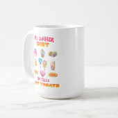 Mug Mon régime d'été pas d'appels juste des friandises (Devant gauche)