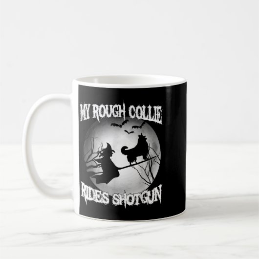 Mug Mon Rough Collie monte tiré Halloween (Gauche)