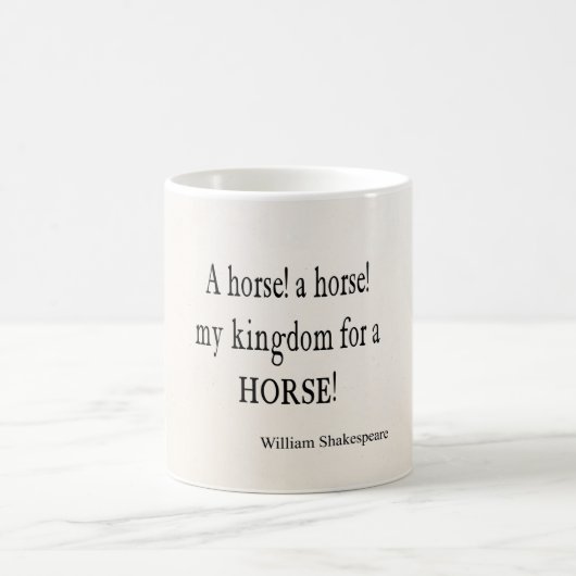 Mug Mon royaume pour une citation de William (Centre)