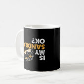 Mug Mon Sandrail Est-Il D'Accord ? Drôle à l'envers du (Devant gauche)