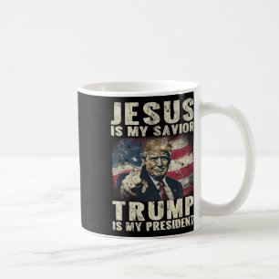 Mug Mon Sauveur Trump est mon Président 2024 American 