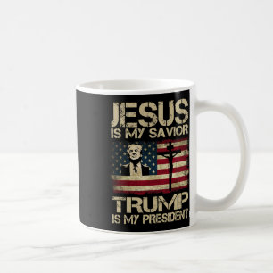 Mug Mon Sauveur Trump Est Mon Président Trump 2024 Éta