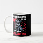 Mug Mon Schnauzer est mon Valentin Saint-Valentin Chie (Gauche)