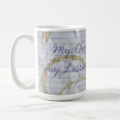 Mug Mon Sheltie a mangé mon plan de leçon (Gauche)