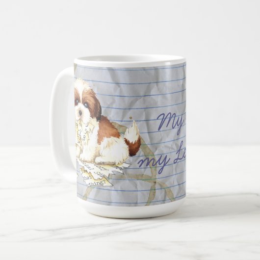 Mug Mon Shih Tzu a mangé mon plan de cours (Devant gauche)