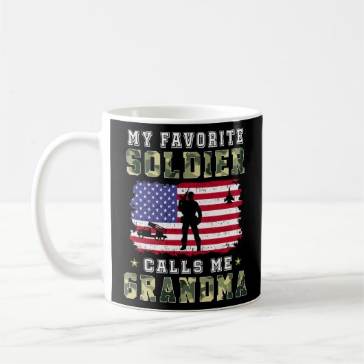 Mug Mon Soldat Préféré M'Appelle Grand-Mère-Fière Gr D (Gauche)