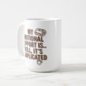 Mug Mon Soutien Émotionnel Est... C'est compliqué (Devant gauche)