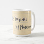 Mug Mon St. Bernard a mangé mes devoirs (Devant droit)