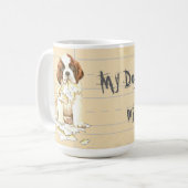 Mug Mon St. Bernard a mangé mes devoirs (Devant gauche)