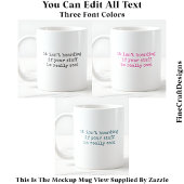 Mug Mon Stash d'artisanat n'héberge pas 059 Devis drôl