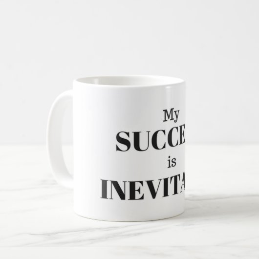 Mug Mon succès est inévitable (Devant gauche)