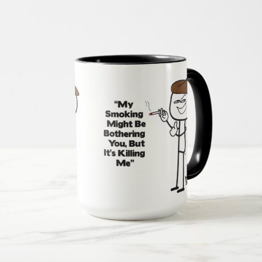 Mug Mon tabagisme pourrait vous déranger (Devant droit)