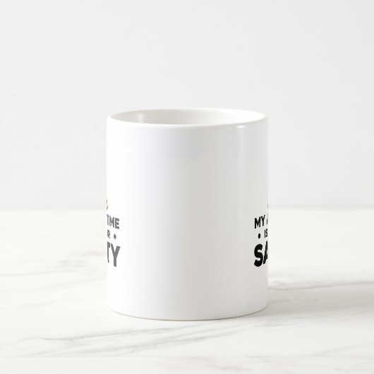 Mug Mon temps seul pour votre sécurité amusant Introve (Centre)
