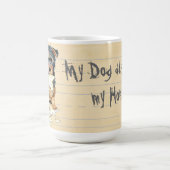 Mug Mon Terrier Australien A Mangé Mes Devoirs (Centre)
