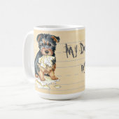 Mug Mon Terrier Australien A Mangé Mes Devoirs (Devant gauche)