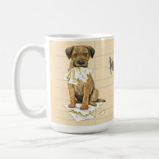 Mug Mon Terrier frontalier a mangé mes devoirs (Gauche)