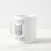 Mug Mon Thérapiste A Des Whiskers (Devant gauche)