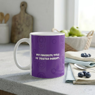 Mug Mon titre préféré est parent de remplacement