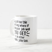 Mug Mon travail a ce truc cool, cool (Devant gauche)