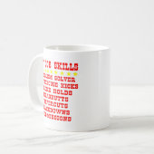 Mug Mon travail Compétences Problème Le Solveur Lance (Devant gauche)