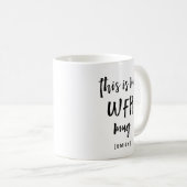 Mug Mon travail depuis la boue domestique | Script mod (Devant droit)