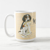 Mug Mon Trek Walker Coonhound Ate mes devoirs (Gauche)