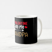 Mug Mon Valentin m'appelle Grand-père Léopard Buffle (Devant droit)