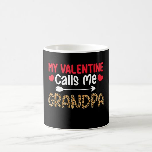 Mug Mon Valentin m'appelle Grand-père Léopard Buffle (Centre)