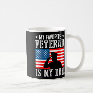 Mug Mon vétéran préféré est mon papa jour des vétérans