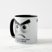 Mug Mon visage calme ! Ajoutez un nom, message, visage (Devant gauche)