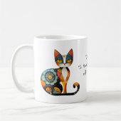 Mug Mon visage de chat "J'ai renversé quelque chose de (Gauche)
