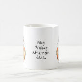 Mug Mon visage du vendredi après-midi Chat Humour de l (Centre)