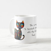 Mug Mon visage "J'ai renversé quelque chose de la tabl (Devant gauche)