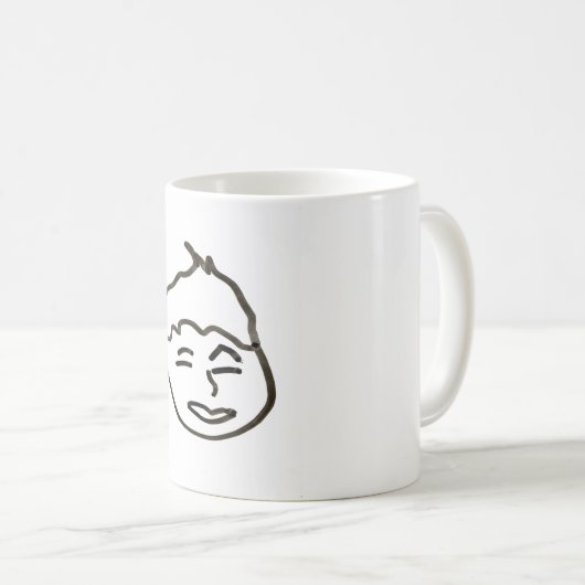 Mug Mon visage sur une Mug, 325 ml (Devant droit)