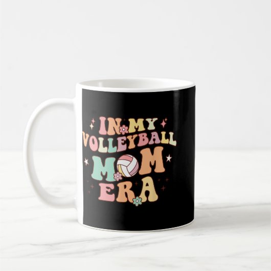 Mug Mon Volleyball Maman Era Jeu Jour Cute Retro Volle (Gauche)
