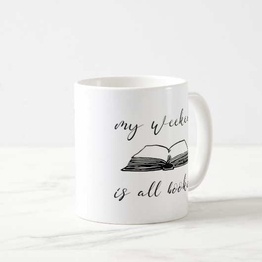 Mug Mon week-end est complet (Devant droit)