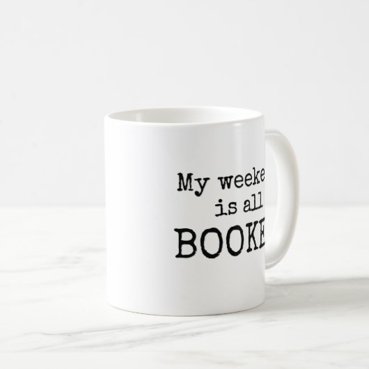 Mug Mon week-end est complet (Devant droit)