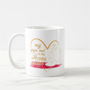 Mug Mon Yoga Mat est mon endroit heureux