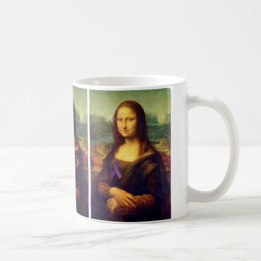 Mug Mona Lisa Au Ruban Violet (Droite)