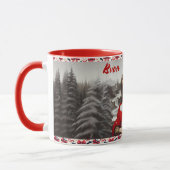 Mug Mona Lisa Buon Natale Christmas Classic Mug, 11 oz (Gauche)