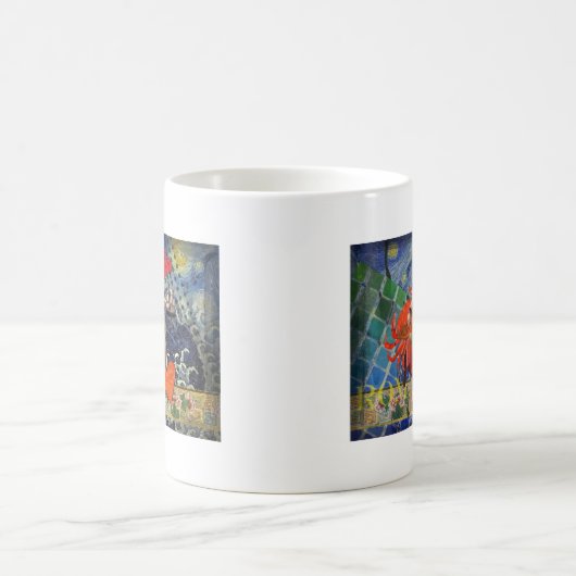 Mug Mona Lisa Fun Zodiac Whimsical (Centre)