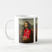 Mug Mona Lisa Gardez Le Calme Et Le Sourire (Gauche)