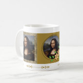 Mug Mona Lisa, Léonard de Vinci, Toile (Devant gauche)