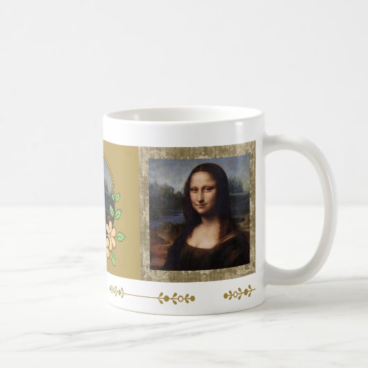 Mug Mona Lisa, Léonard de Vinci, Toile (Droite)