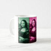 Mug Mona Lisa Poster de animal rose rose violet (Devant gauche)