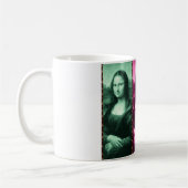Mug Mona Lisa Poster de animal rose rose violet (Gauche)